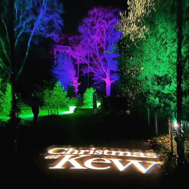 Kew Gardens Light show at Christmas